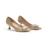 C Buckle Pointed Toe Pumps (Olivia)