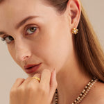 Crystal Stud Earrings, featuring dazzling crystals that catch the light for a stunning and radiant effect