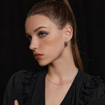 Silver Heart Hoop Earrings, a chic and embracing accessory with heart-shaped hoops, adding a stylish and timeless touch to your ensemble