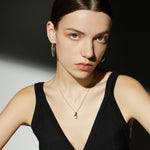 Front Facing Hoop Earrings, exuding forward-focused elegance with a sleek and stylish design that complements your modern fashion sensibilities