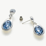 Large Dove Grey Crystal Drop Hoops, radiating with the radiant allure of dove grey crystals, these earrings add a touch of sophistication and grace to your ear ensemble.