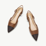 Cap-Toe Slingback Flats (Freya)(SALE)