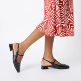Square-Toe Slingback Flats (Felicia)