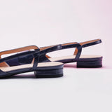Cap-Toe Prints Slingback Flats (Freya))(SALE)