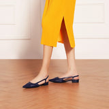Cap-Toe Slingback Flats (Freya)(SALE)