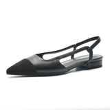 Cap-Toe Slingback Flats (Freya)(SALE)
