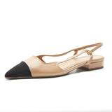 Cap-Toe Slingback Flats (Freya)(SALE)