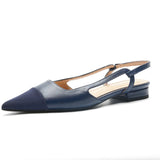 Cap-Toe Slingback Flats (Freya)(SALE)