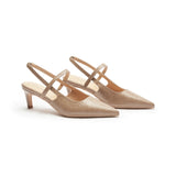 Pointed Toe Kitten heel Slingbacks (Helen)(SALE)