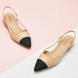 Cap-Toe Slingback Flats (Freya)(SALE)
