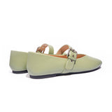 Grommet V-Cut Design Mary Jane Flats(Remy)
