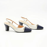 Bow Detail Colorblock Slingback Pumps (Jessica B)