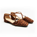 Square Toe Cross Strap Sandals(Alyssa E)