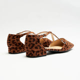 Square Toe Cross Strap Sandals(Alyssa E)
