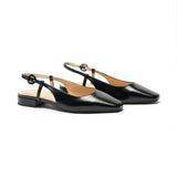 Square Toe Block Heel Slingback Sandals (Alyssa F)