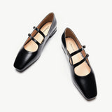 Double-Straps Block Heel Mary Jane (Alyssa A) Leopard