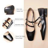 Double-Straps Block Heel Mary Jane (Alyssa A) Leopard
