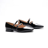 Double-Straps Block Heel Mary Jane (Alyssa A) Leopard