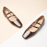 Double-Straps Block Heel Mary Jane (Alyssa A) Leopard