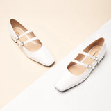 Double-Straps Block Heel Mary Jane (Alyssa A) Leopard
