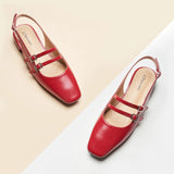 Double-Straps Slingback Mary Jane (Alyssa S)