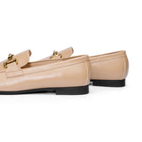 Gold Bit Round Toe Loafers (Loraine)