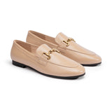 Gold Bit Round Toe Loafers (Loraine)