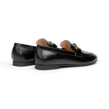 Gold Bit Round Toe Loafers (Loraine)