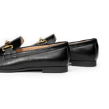 Gold Bit Round Toe Loafers (Loraine)