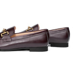 Gold Bit Round Toe Loafers (Loraine)