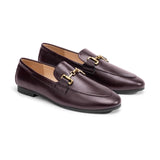 Gold Bit Round Toe Loafers (Loraine)