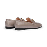Gold Bit Round Toe Loafers (Loraine)