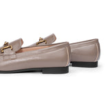 Gold Bit Round Toe Loafers (Loraine)