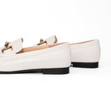 Gold Bit Round Toe Loafers (Loraine)
