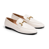 Gold Bit Round Toe Loafers (Loraine)