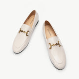 Gold Bit Round Toe Loafers (Loraine)