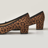 Bow knotted Ballet Block Heels (Lacy)