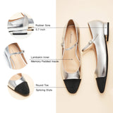 Almond-Toe Two-Tone Mary Jane (Lena)(SALE)