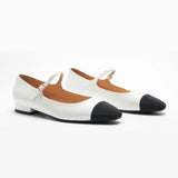 Almond-Toe Two-Tone Mary Jane (Lena)(SALE)