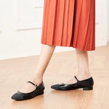 Almond-Toe Two-Tone Mary Jane (Lena)(SALE)