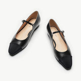Almond-Toe Two-Tone Mary Jane (Lena)(SALE)