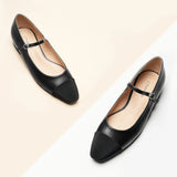 Almond-Toe Two-Tone Mary Jane (Lena)(SALE)