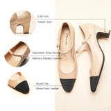 Mary Jane Block Heel Pump (Jessica)(SALE)