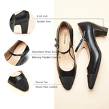 Mary Jane Block Heel Pump (Jessica)(SALE)