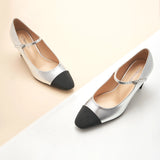 Mary Jane Block Heel Pump (Jessica)(SALE)