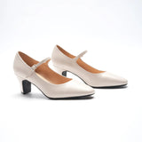 Mary Jane Block Heel Pumps (Jessica)(SALE)