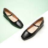 Square Toe Block Heel Mary Jane (Felicia MJ)
