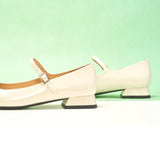 Square Toe Block Heel Mary Jane (Felicia MJ)