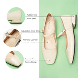 Square Toe Block Heel Mary Jane (Felicia MJ)