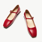 Square Toe Block Heel Mary Jane (Felicia MJ)